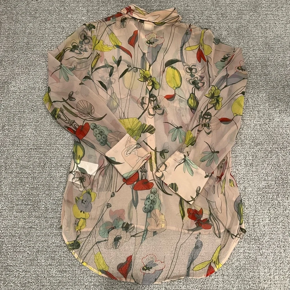 🌴 H&M Silky Floral Print Blouse And Shorts Set - Picture 4 of 14